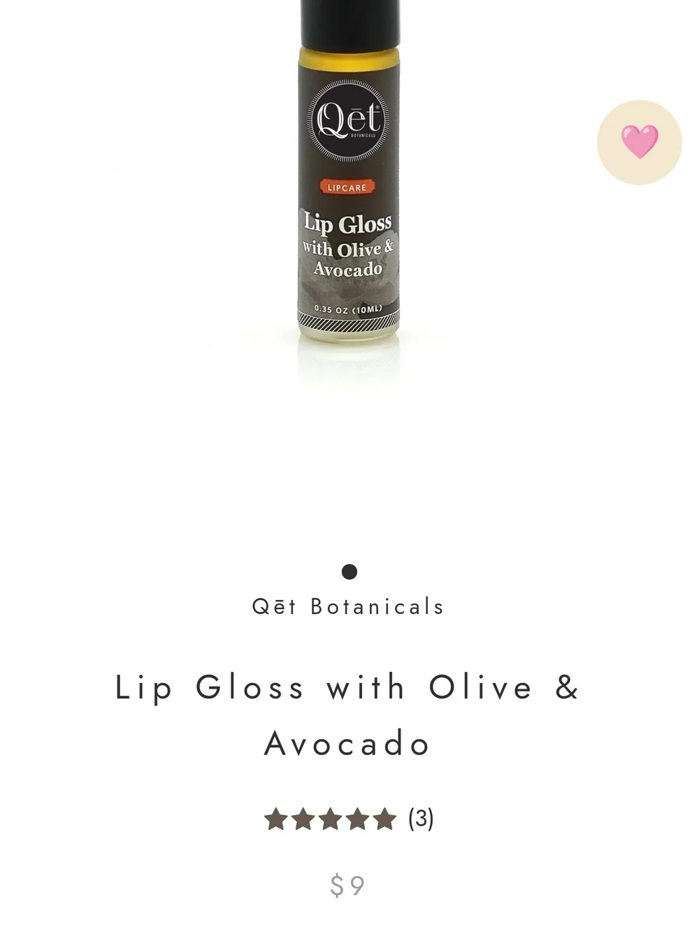 Qēt Cosmetics lip gloss